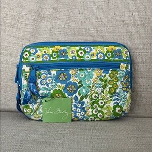 Vera Bradley Retired English Meadow Blue & Green Floral Belt Bag